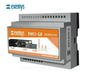 Módulo I/O digitales y analógicas con MODBUS RMS1-GR